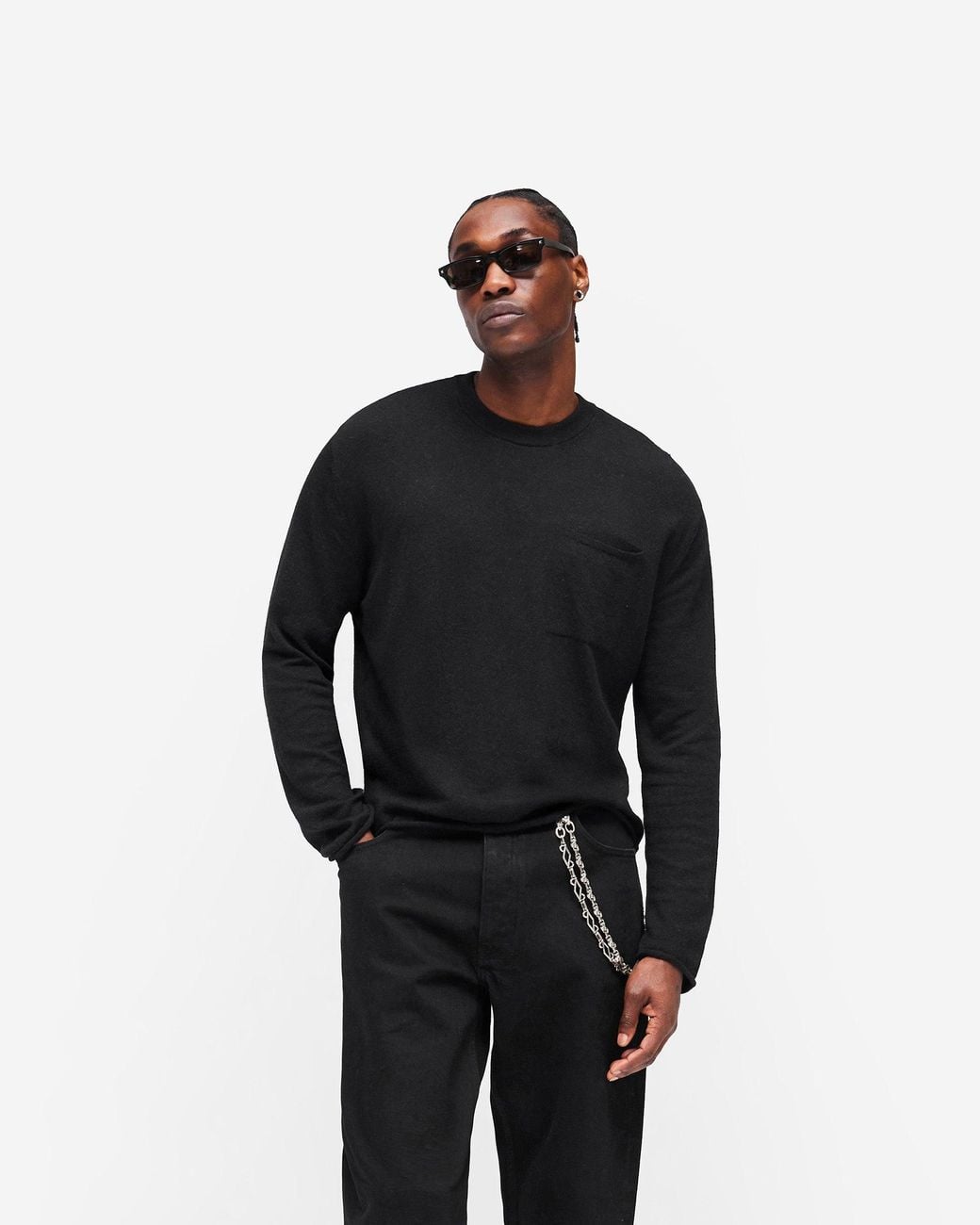 Represent Black Gh Knitted Long Sleeve Top for men