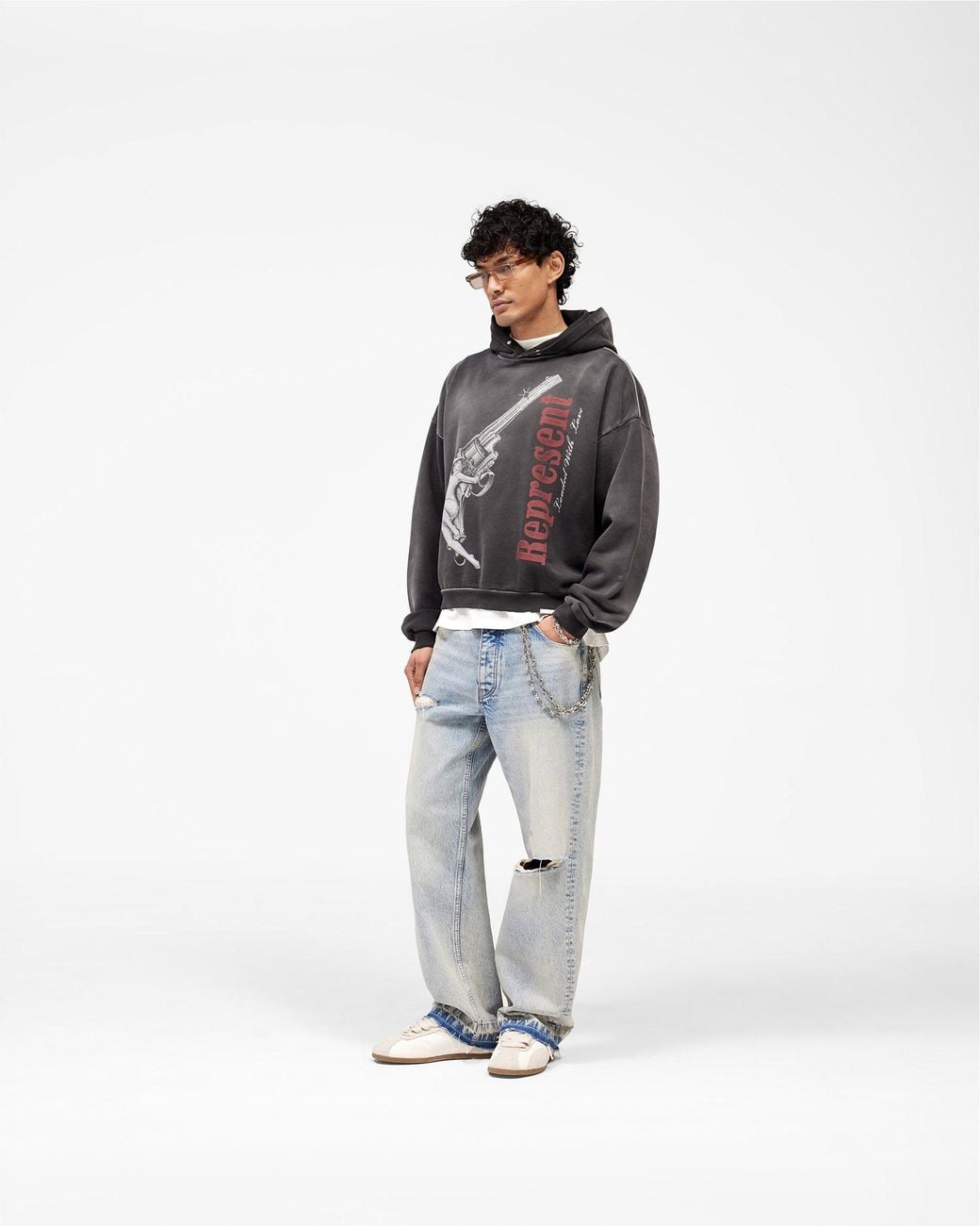 Represent Black Loaded With Love Hoodie for men