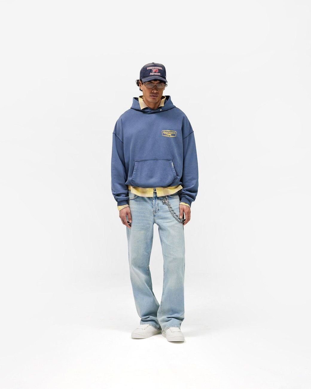 Represent Blue Nothing Faster Hoodie for men