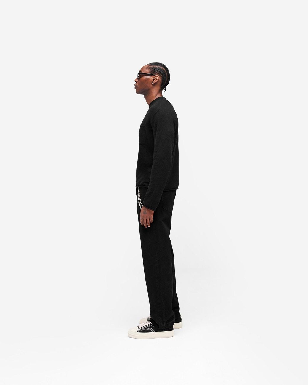 Represent Black Gh Knitted Long Sleeve Top for men