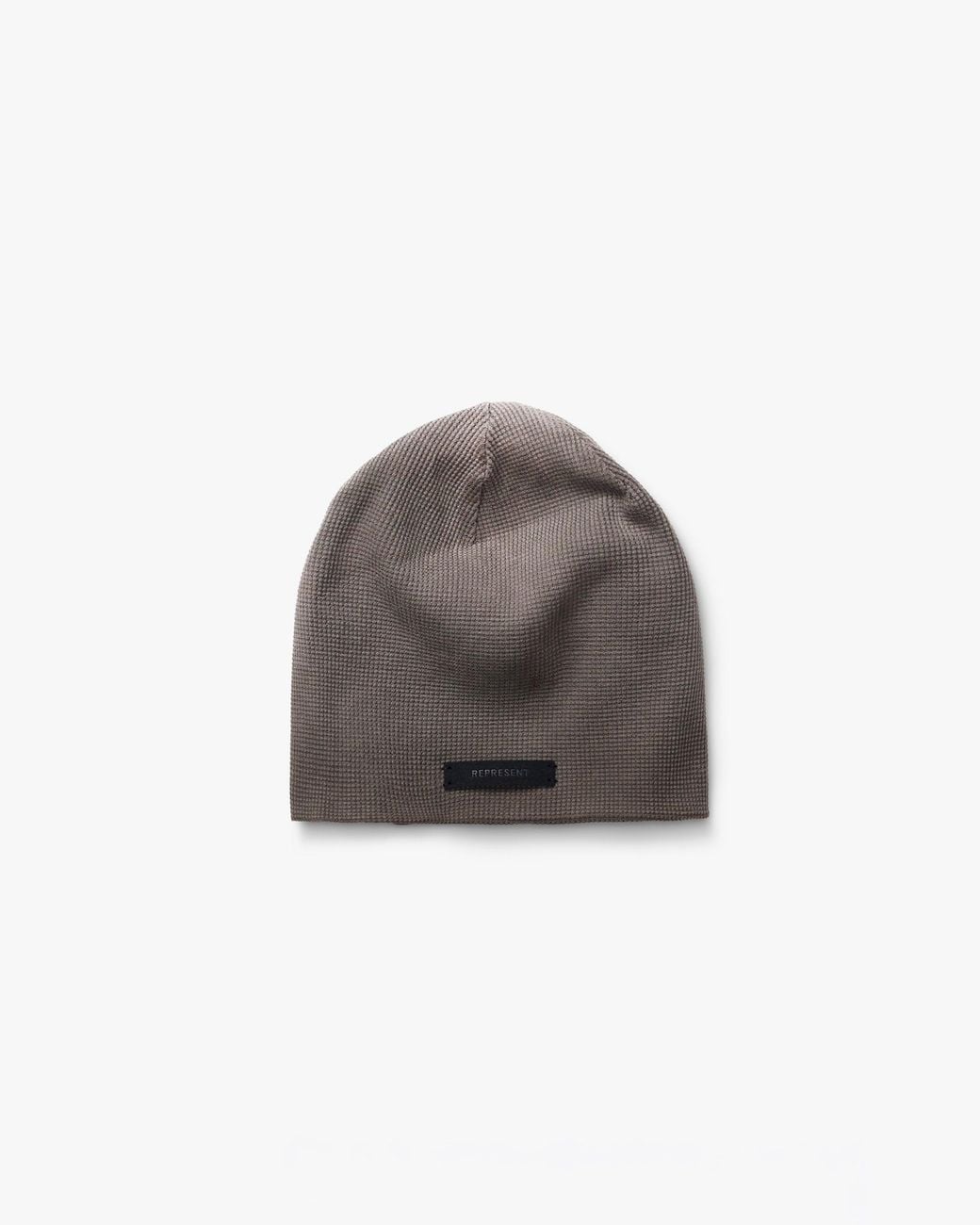 Represent Brown Waffle Beanie for men