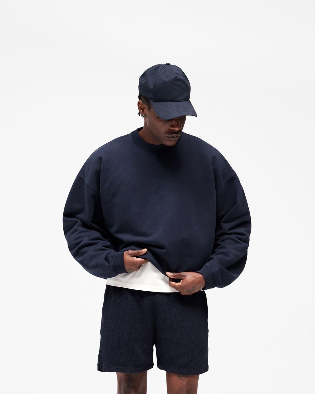Represent Blue Initial Boxy Sweater for men