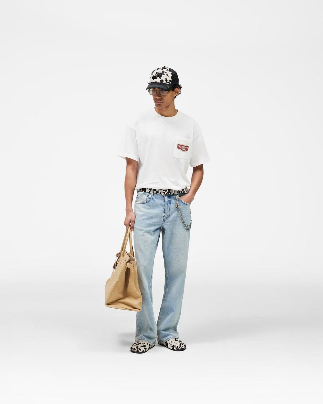 Represent White Nothing Faster T-Shirt for men