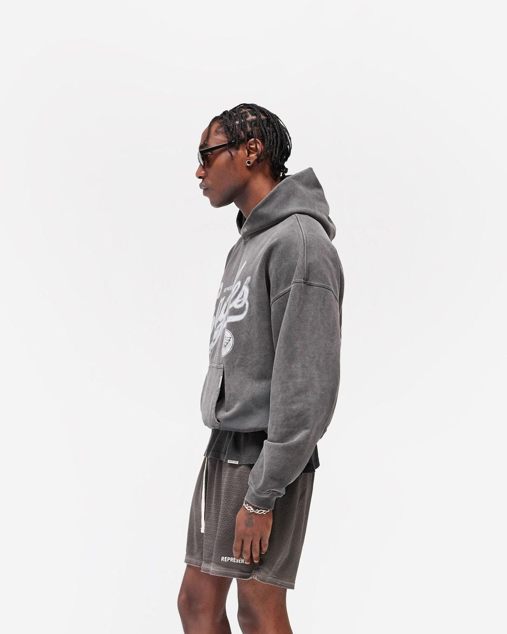 Represent Gray Philadelphia Eagles X Represent Hoodie for men