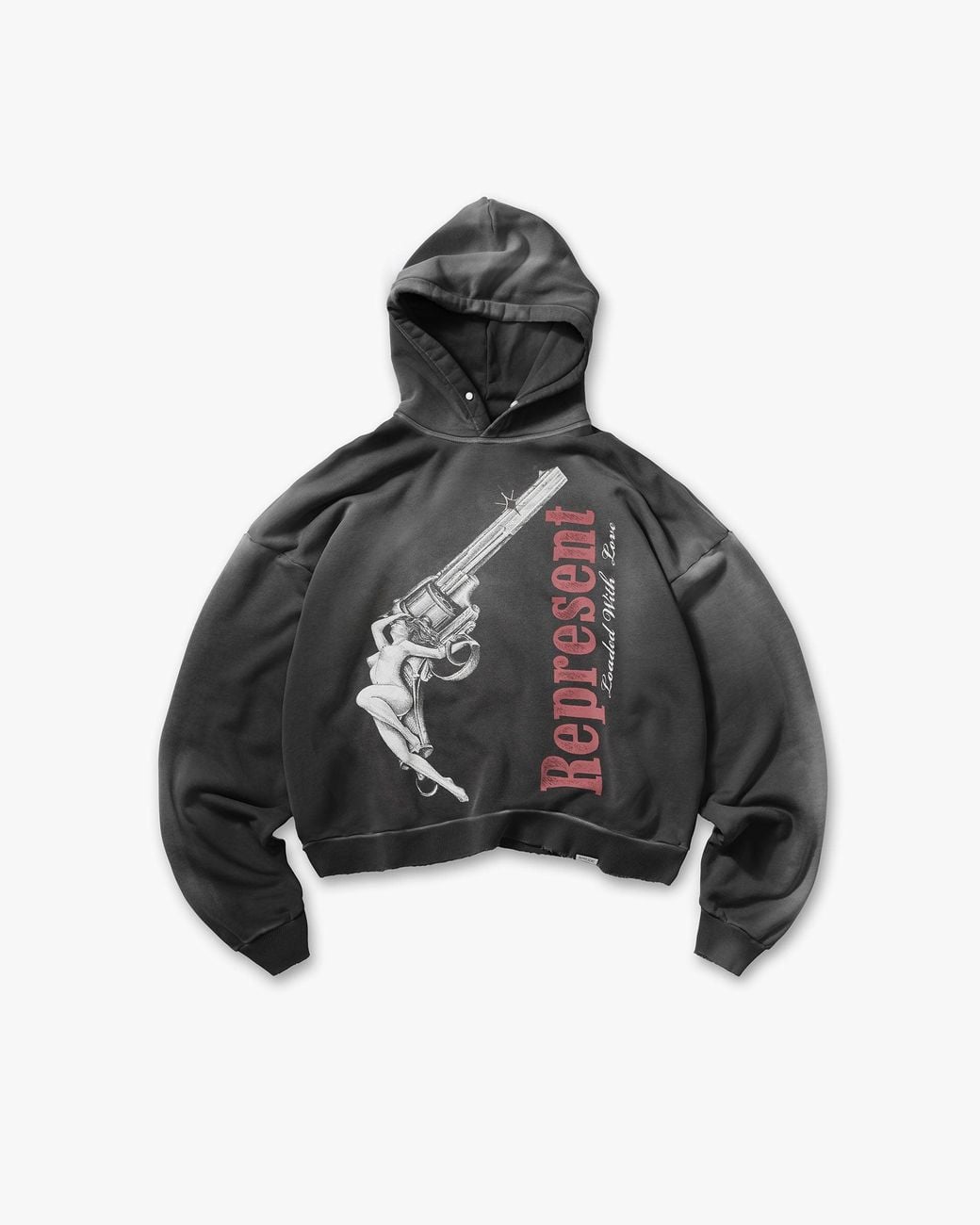 Represent Black Loaded With Love Hoodie for men