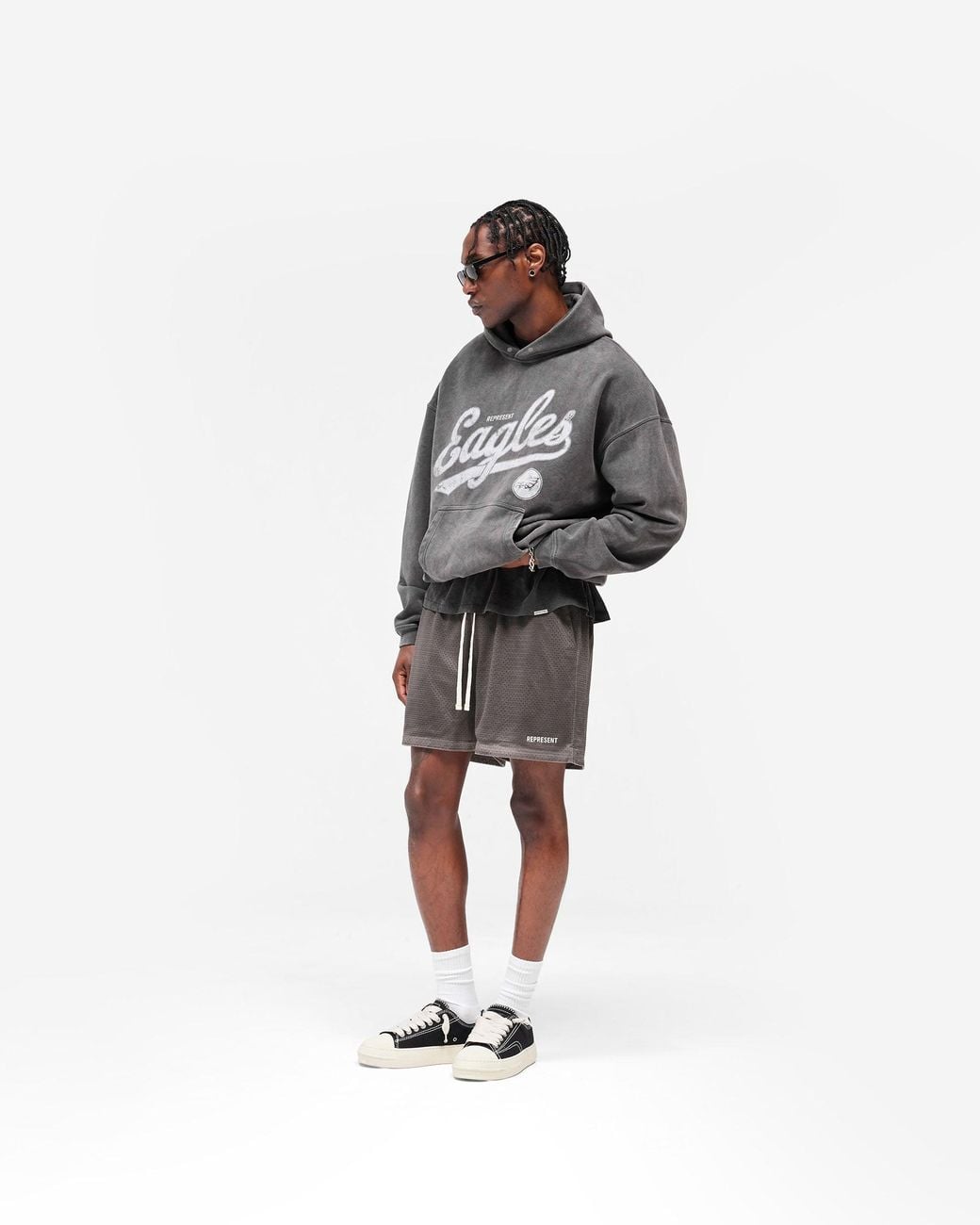 Represent Gray Philadelphia Eagles X Represent Hoodie for men