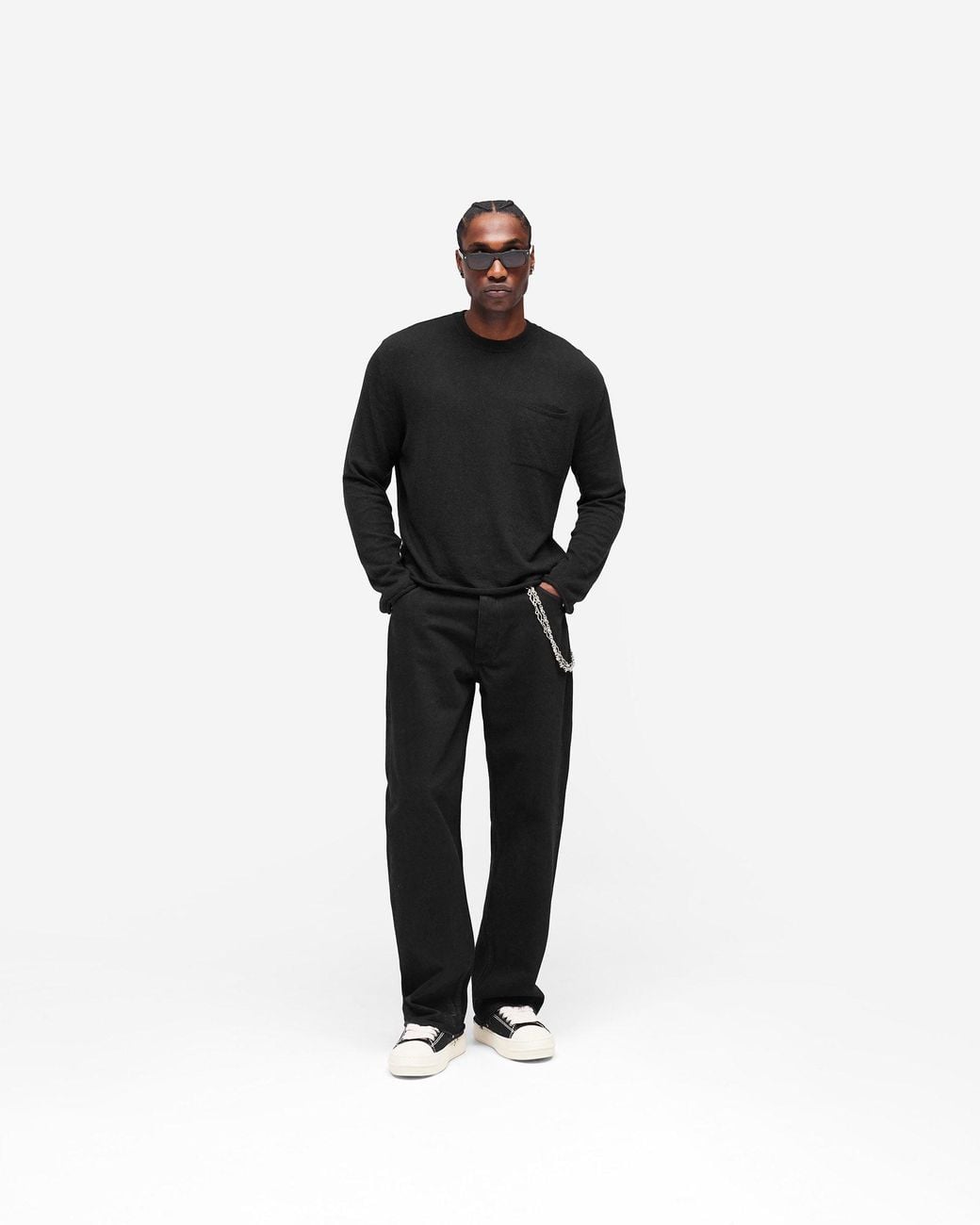 Represent Black Gh Knitted Long Sleeve Top for men