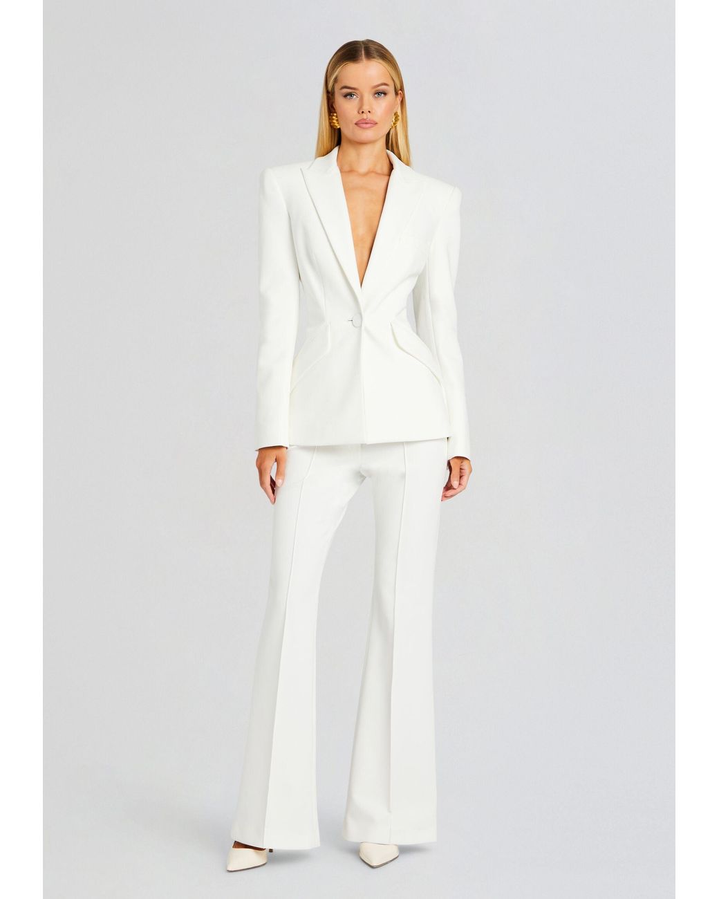 Sans Faff White Sloan Structured Blazer