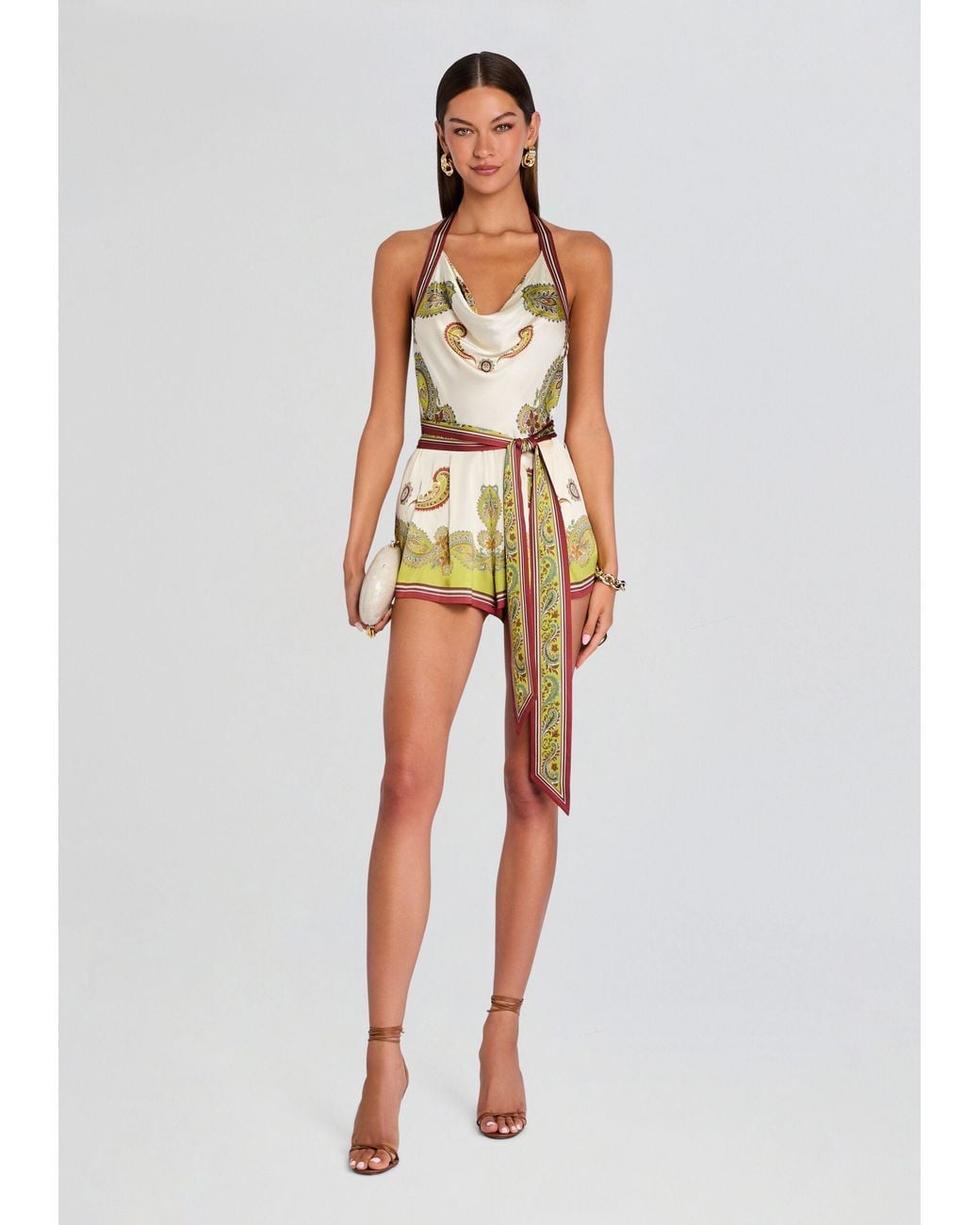 retroféte White Mirra Romper