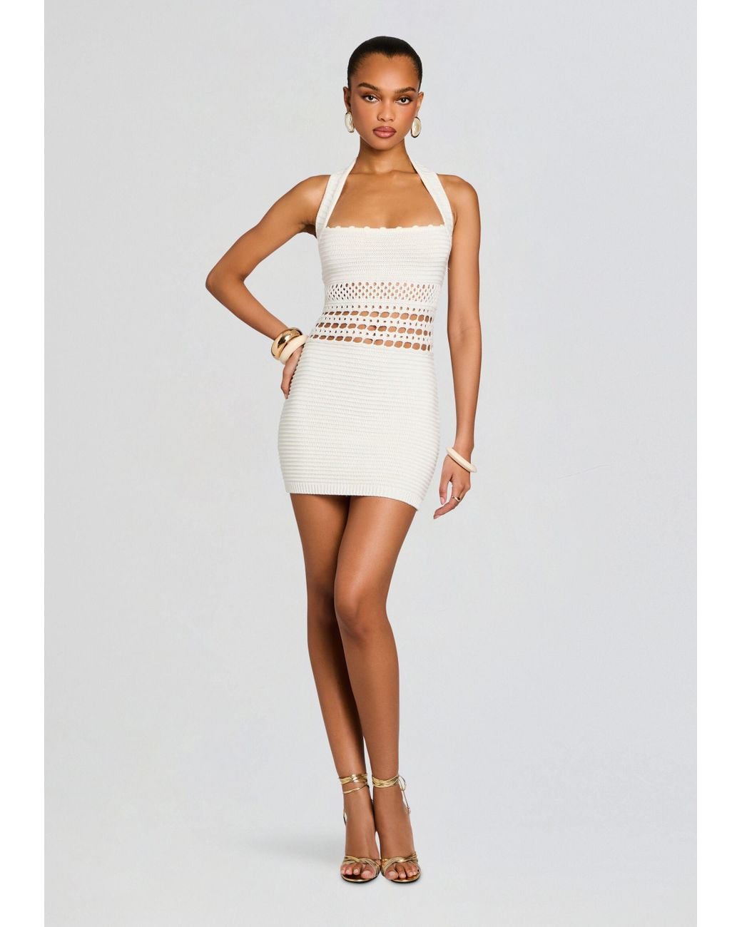 retrofte Ronni Crochet Dress in White | Lyst