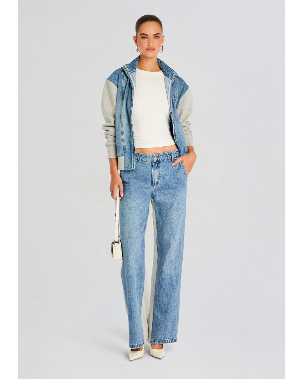 SER.O.YA Blue Page Terry Denim Jacket