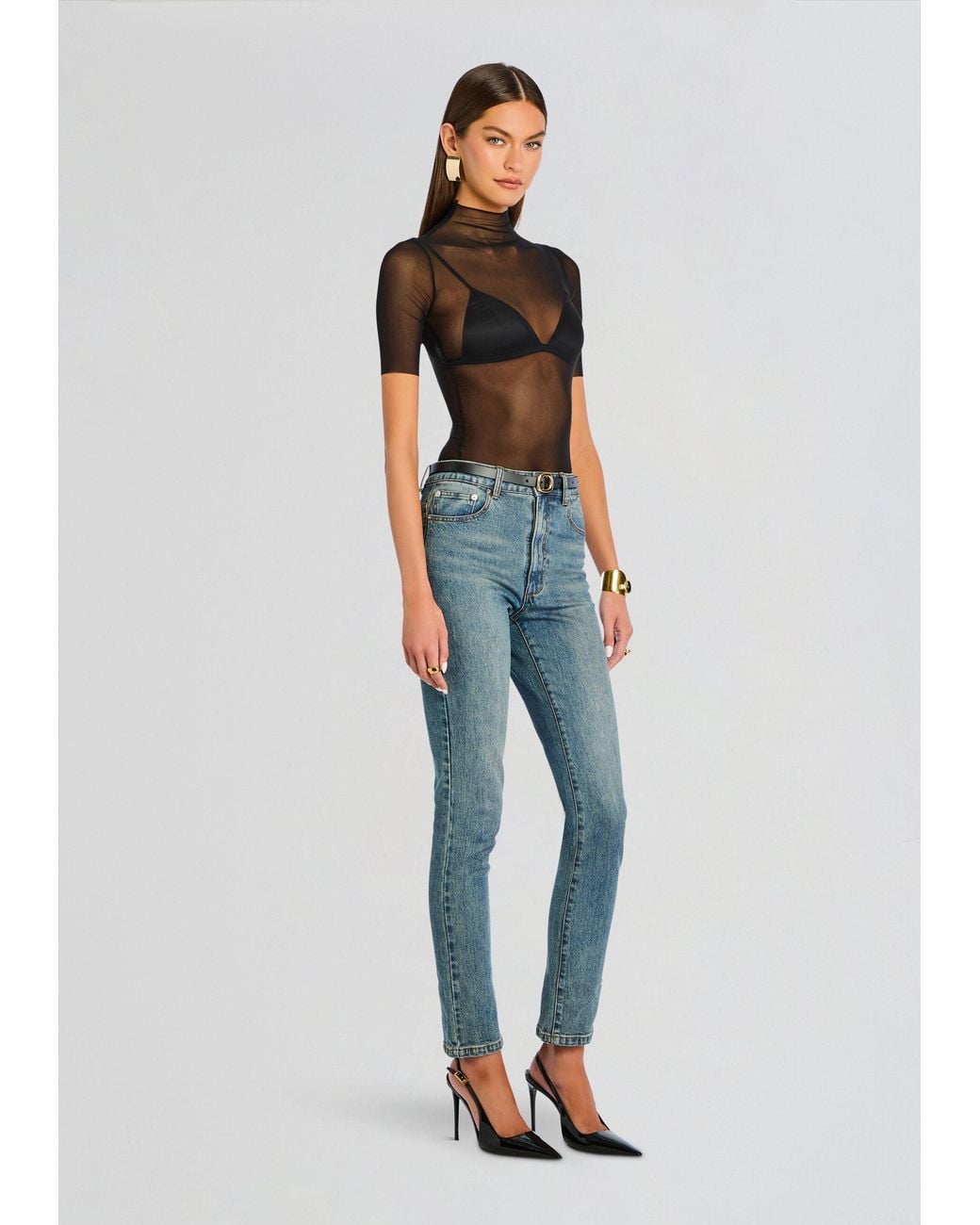 SER.O.YA Black Gail Bodysuit