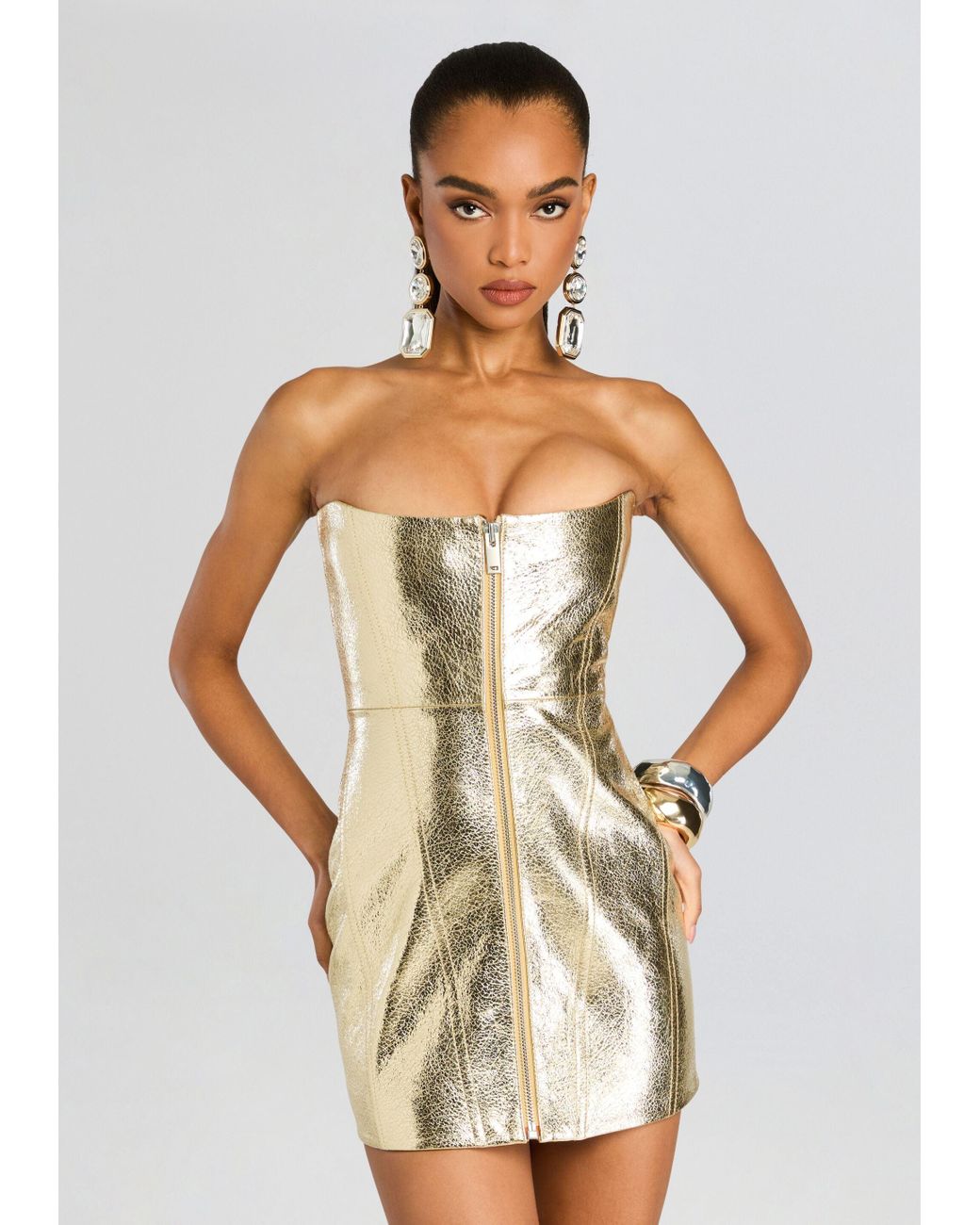 retrofte Sylvie Leather Dress in White | Lyst