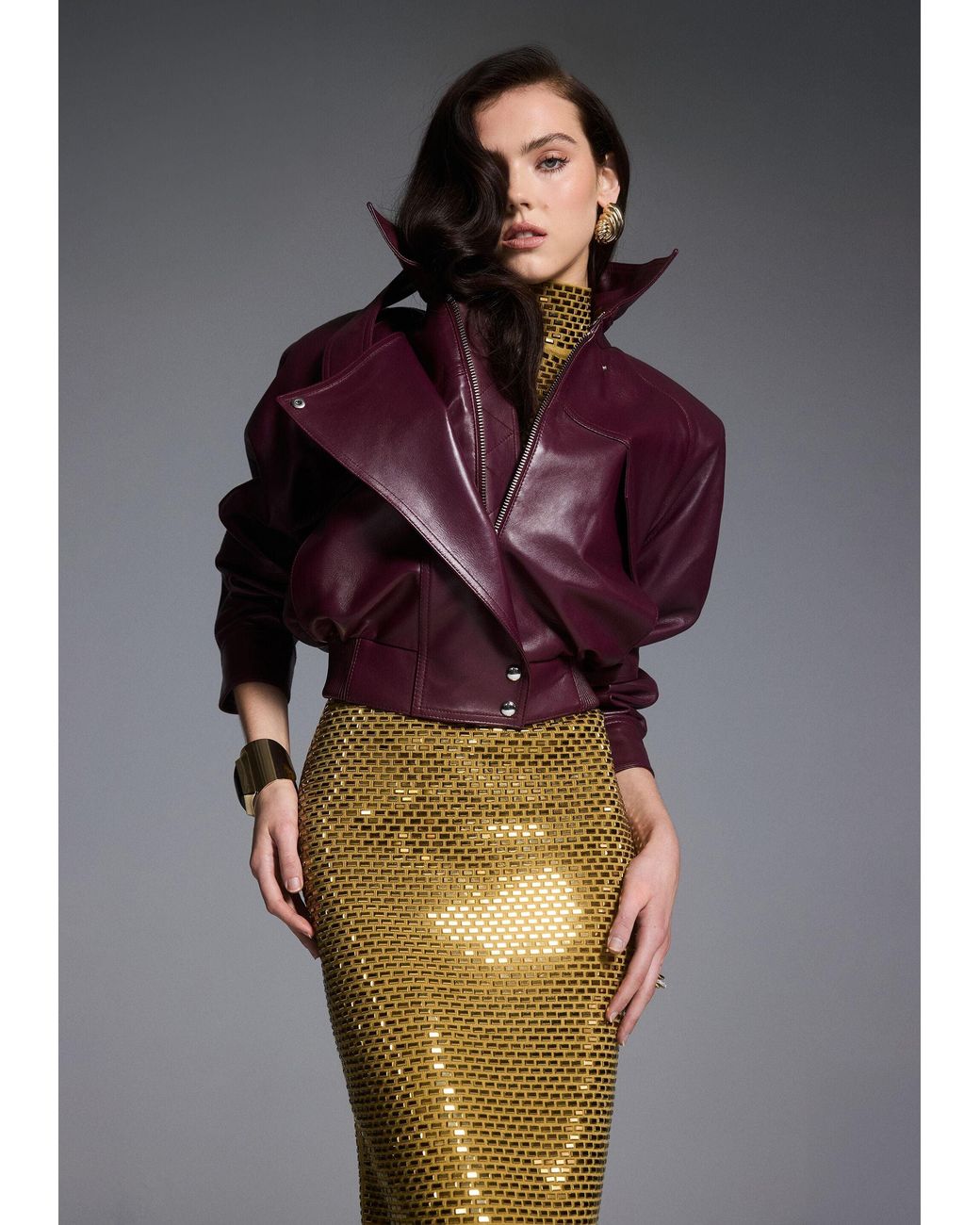 retroféte Purple Lykke Leather Jacket