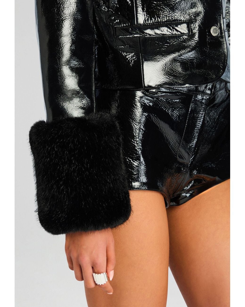 retroféte Black Talvi Leather Jacket