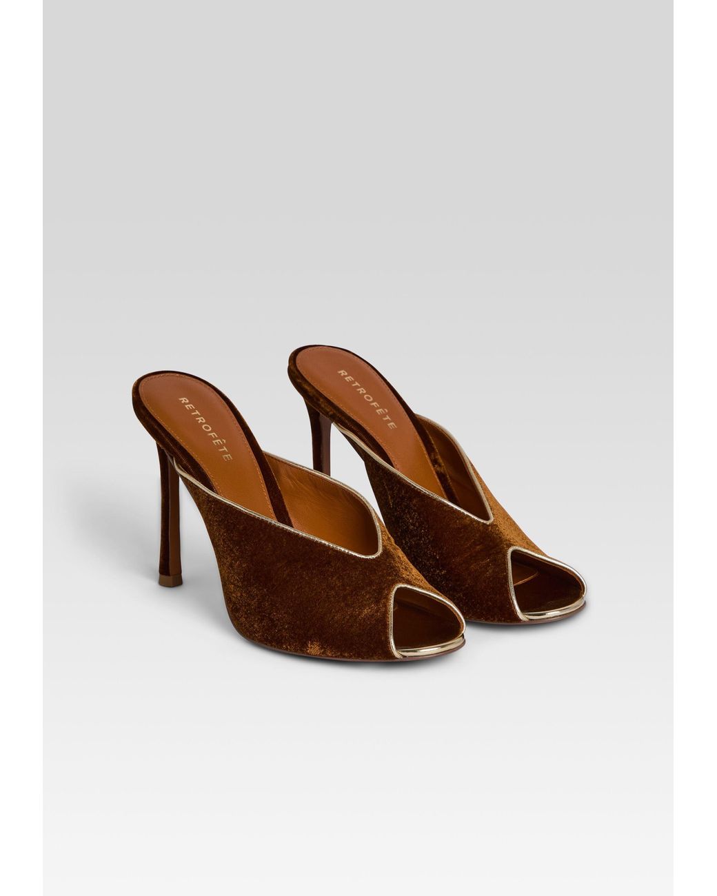 retroféte Brown Ava Mule
