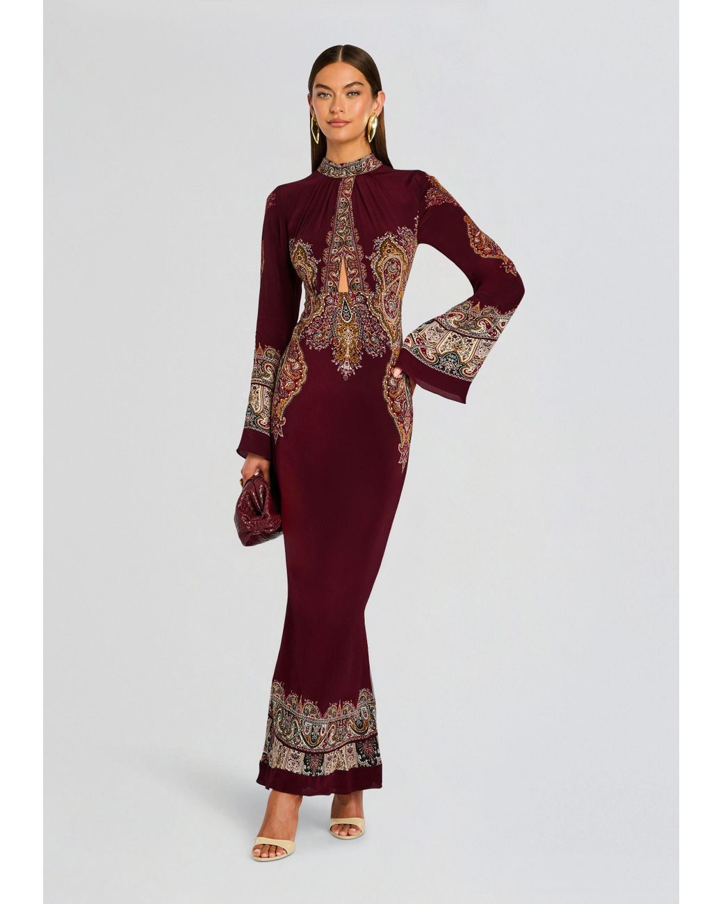 Hemant & Nandita Shifa Long Dress in Red | Lyst
