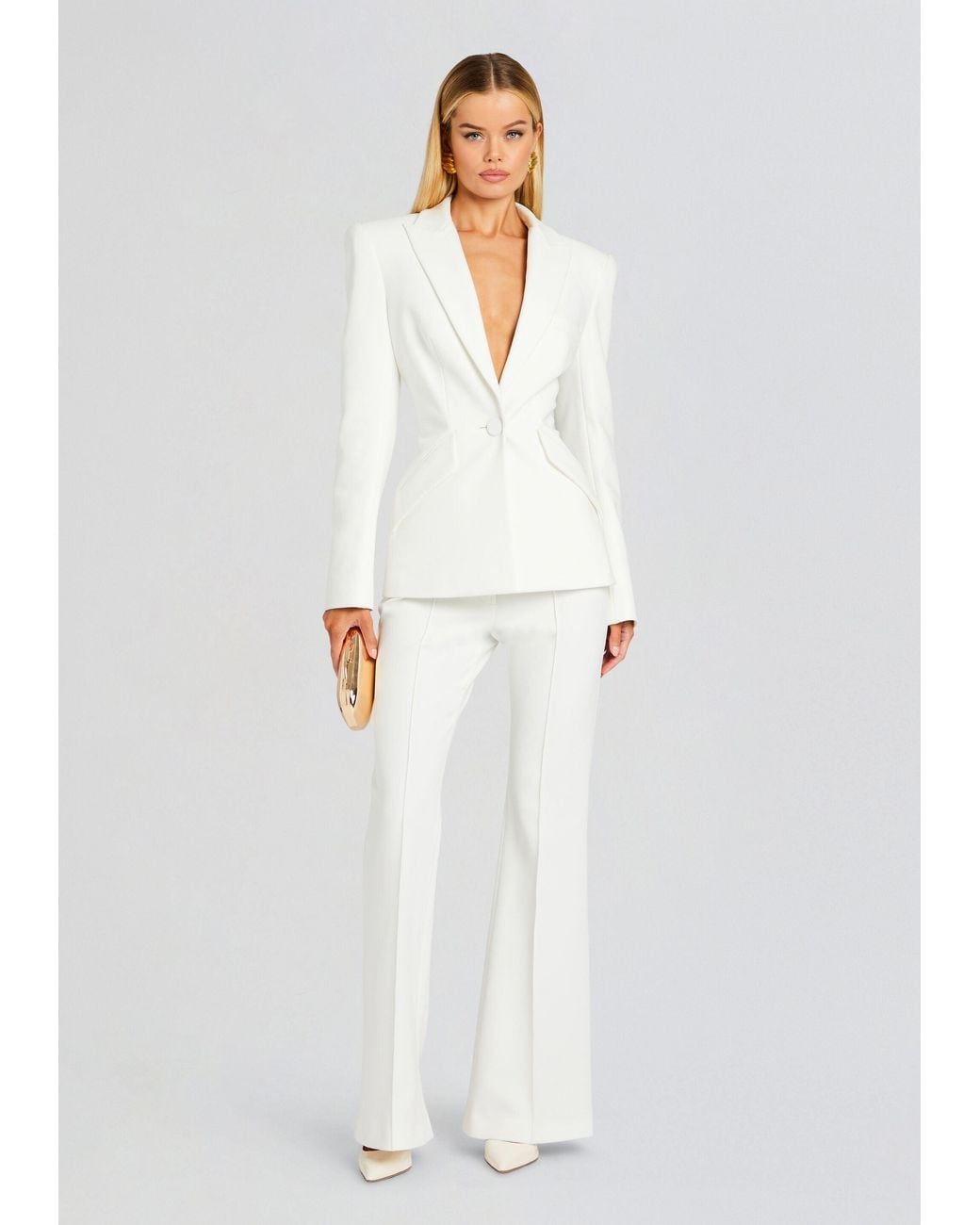 Sans Faff White Sloan Structured Blazer