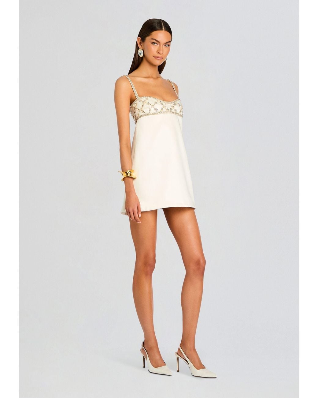 green emerald velvet dress White Plan Asymmetric Neck One Of-Shoulder Gold Embellished Viscose Midi Sheath Dress