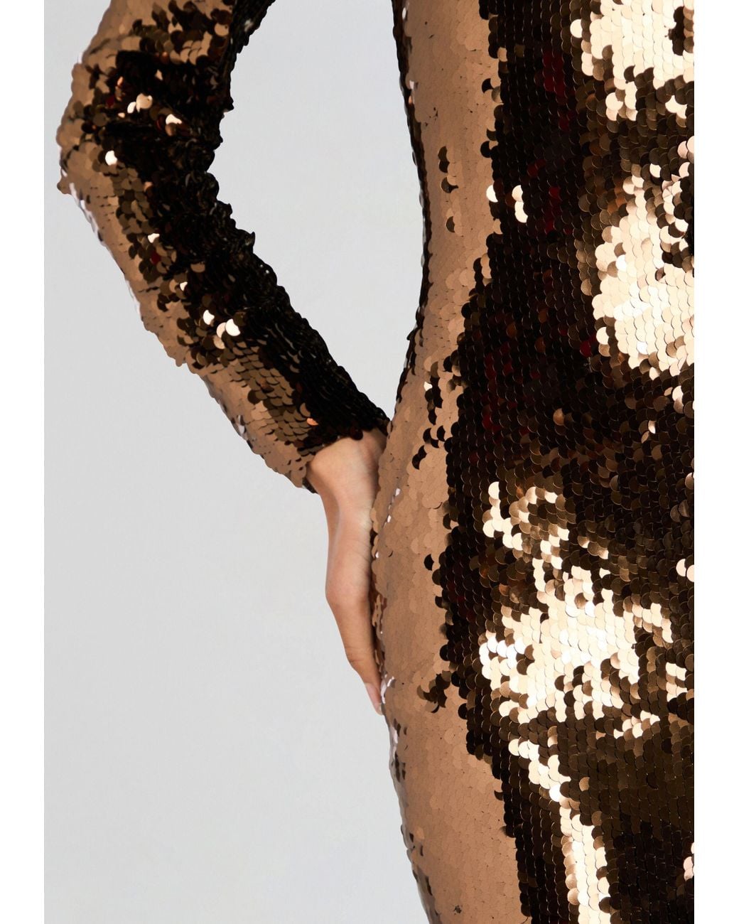 retrofte Genelle Sequin Dress in Black | Lyst