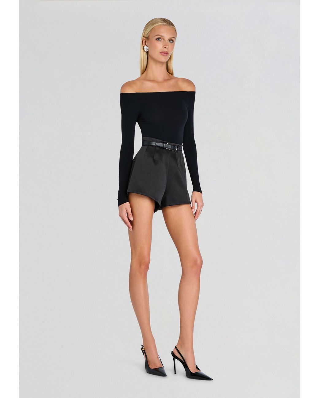 Commando Black Ballet Off-Shoulder Bodysuit