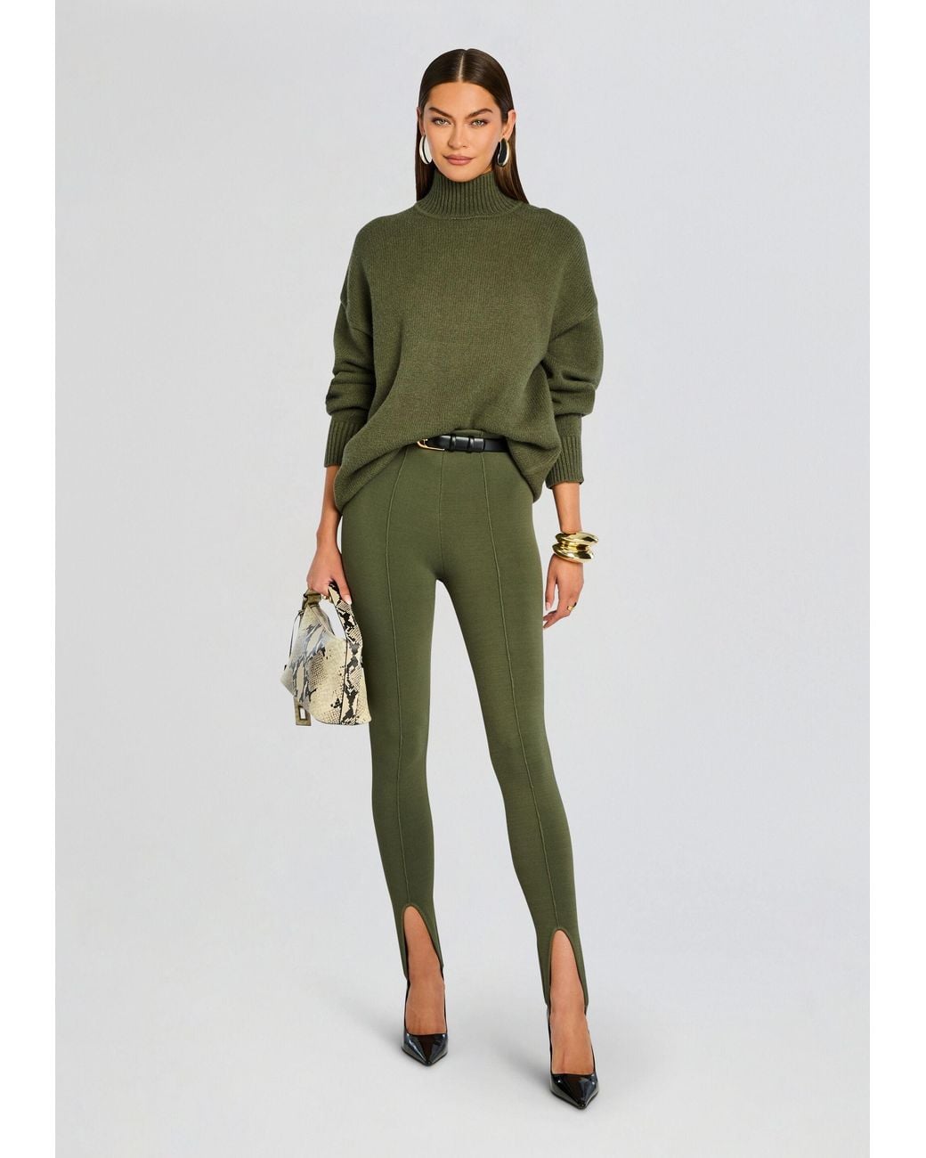 SER.O.YA Green Beatrice Sweater