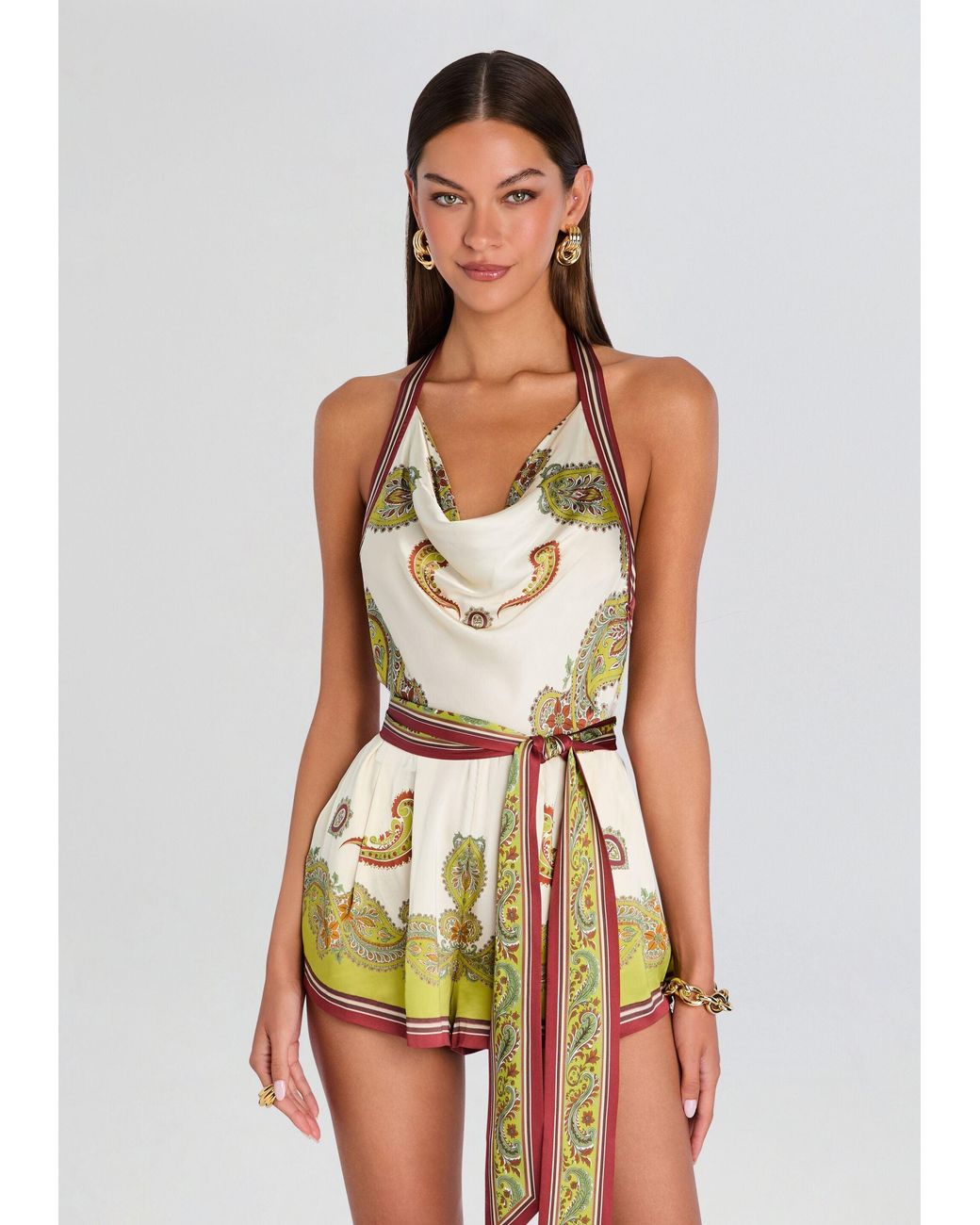 retroféte White Mirra Romper