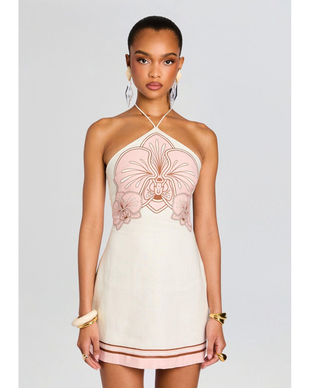 knee length dresses for ladies MADDIE Satin Off Shoulder Feather Strapless Mini Dress main image 1