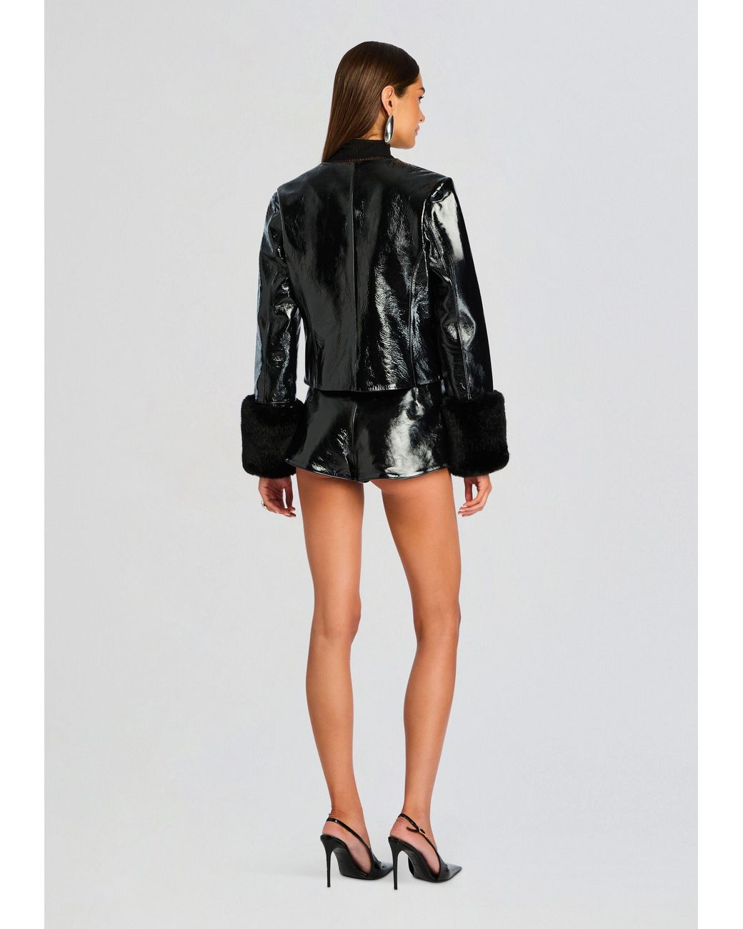 retroféte Black Talvi Leather Jacket