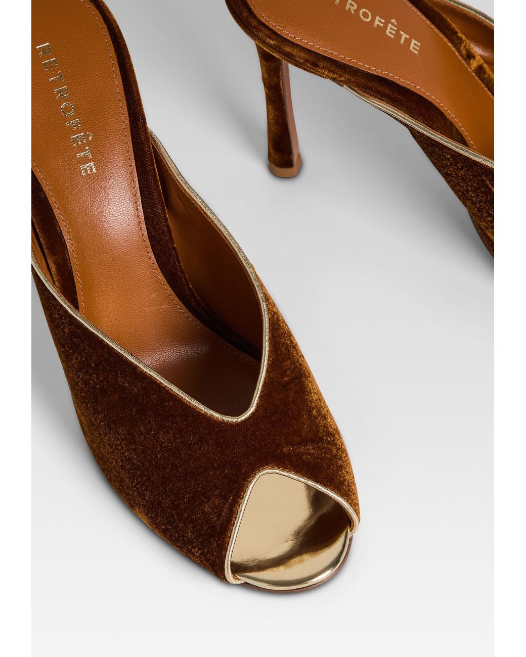 retroféte Brown Ava Mule