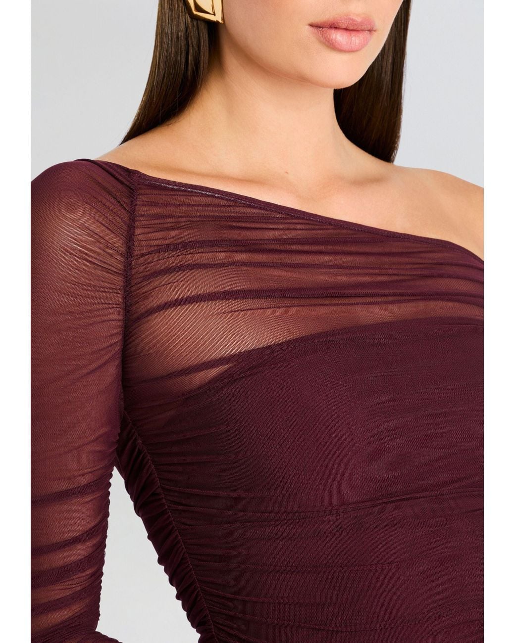 knee length dresses for ladies Seroya Noel Mesh Midi Dress main image 1