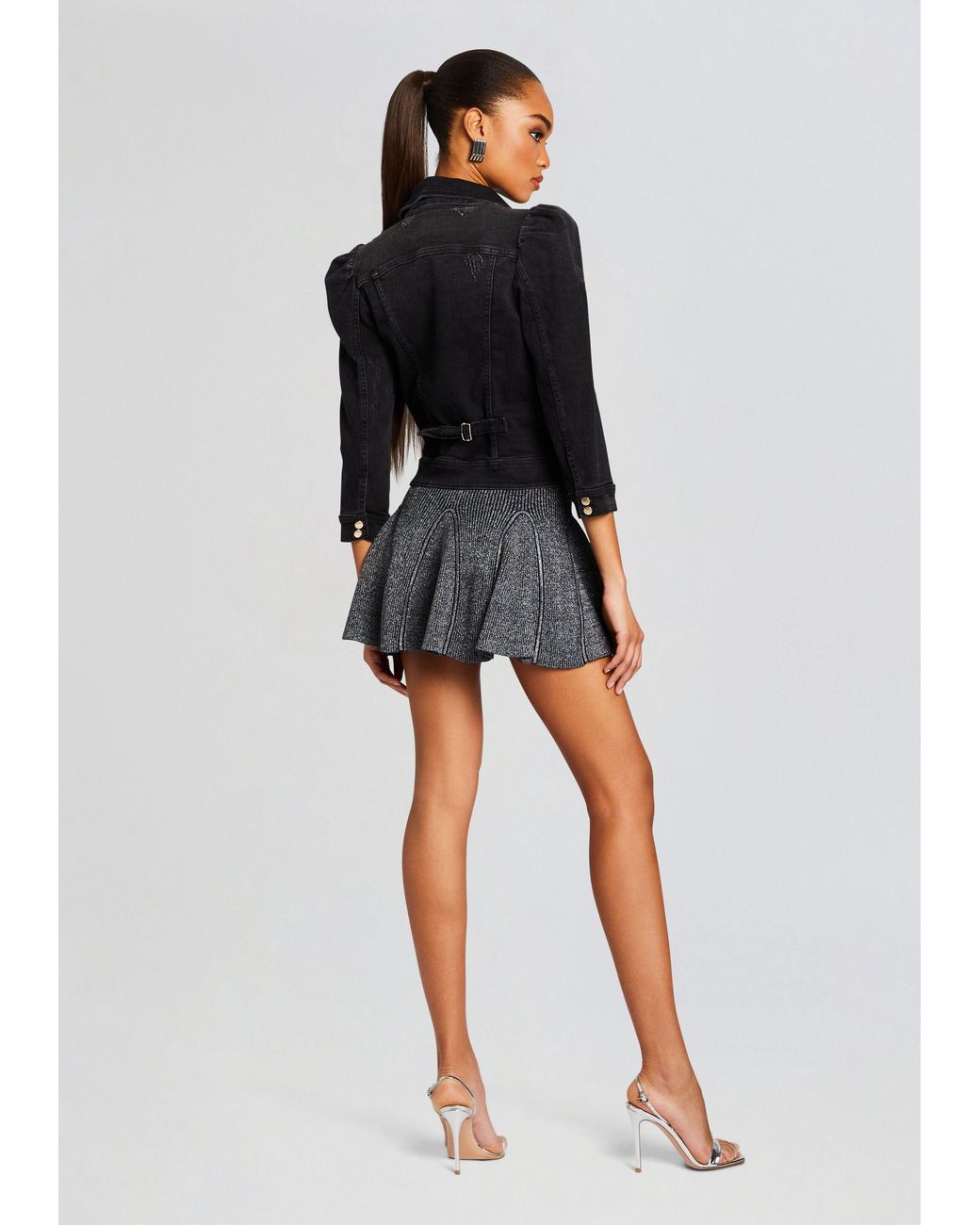 retroféte Black Ada Denim Jacket