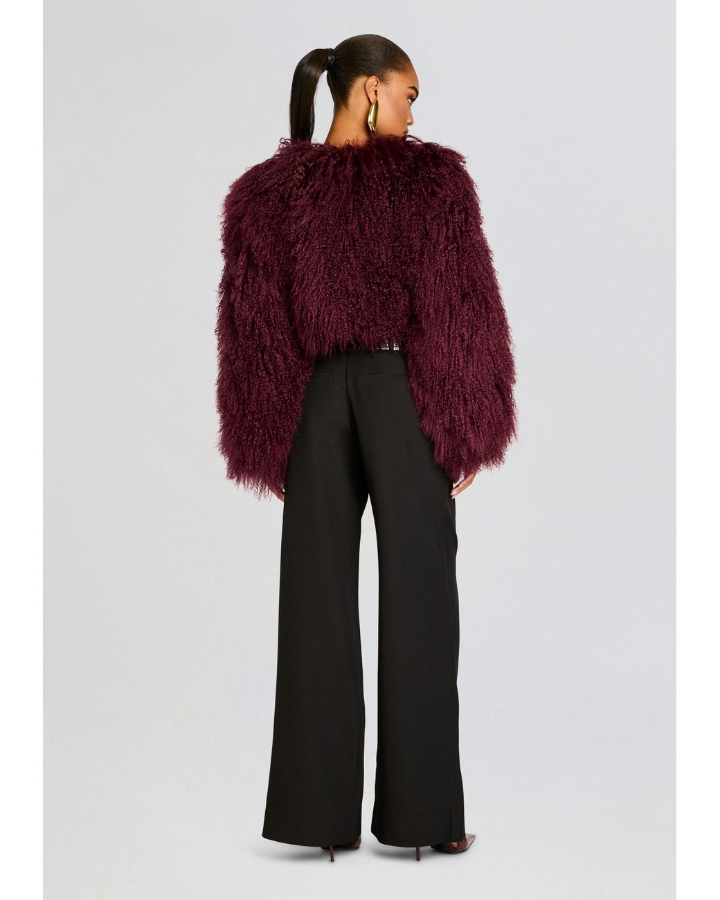 retroféte Red Luxe Fur Jacket