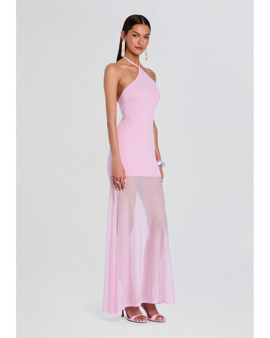 SER.O.YA Jemma Knit Maxi Dress in Pink