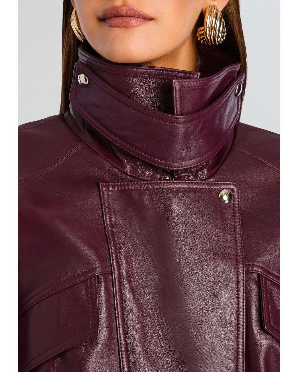retroféte Purple Lykke Leather Jacket