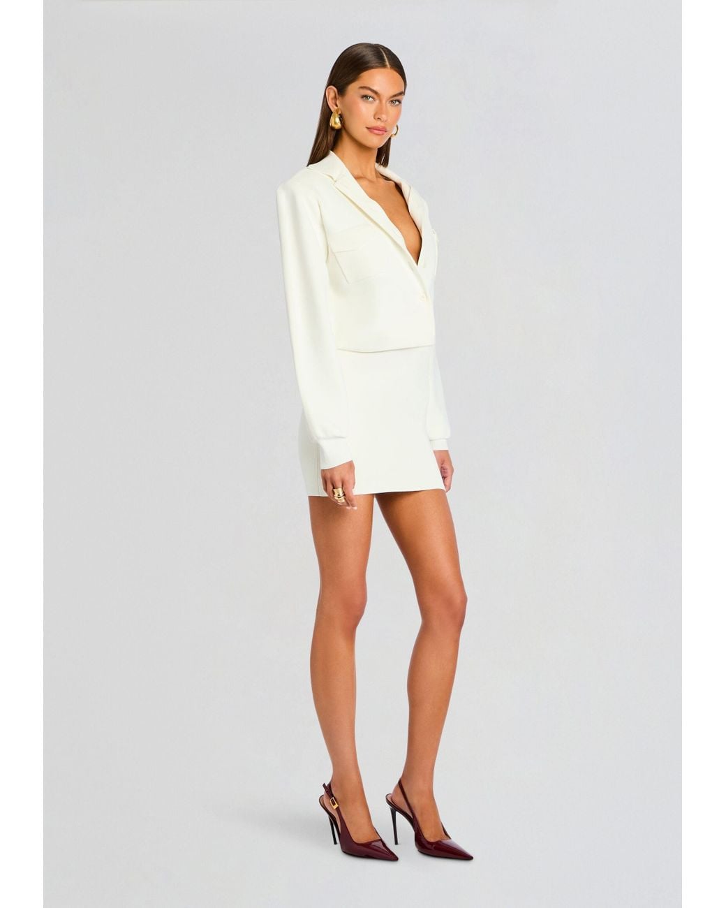 knee length dresses for ladies Moxey Ruched Mesh Mini Dress – SEROYA main image 0