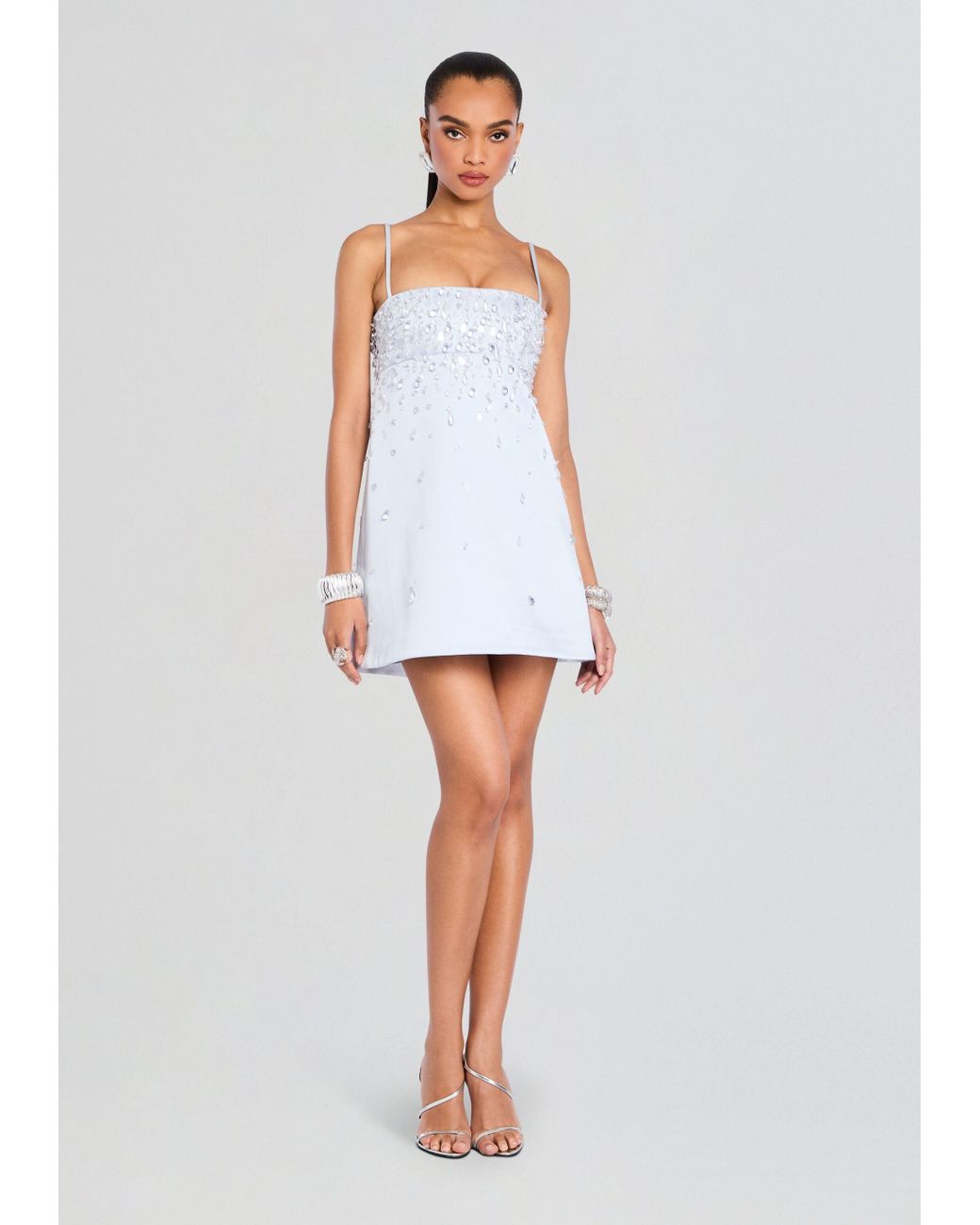 knee length dresses for ladies Backless Mini Dress - Vintage White main image 1