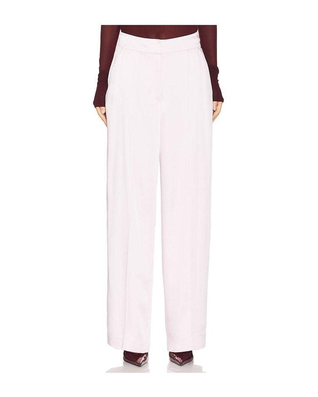Jonathan Simkhai White Kyra Wide Leg Pant