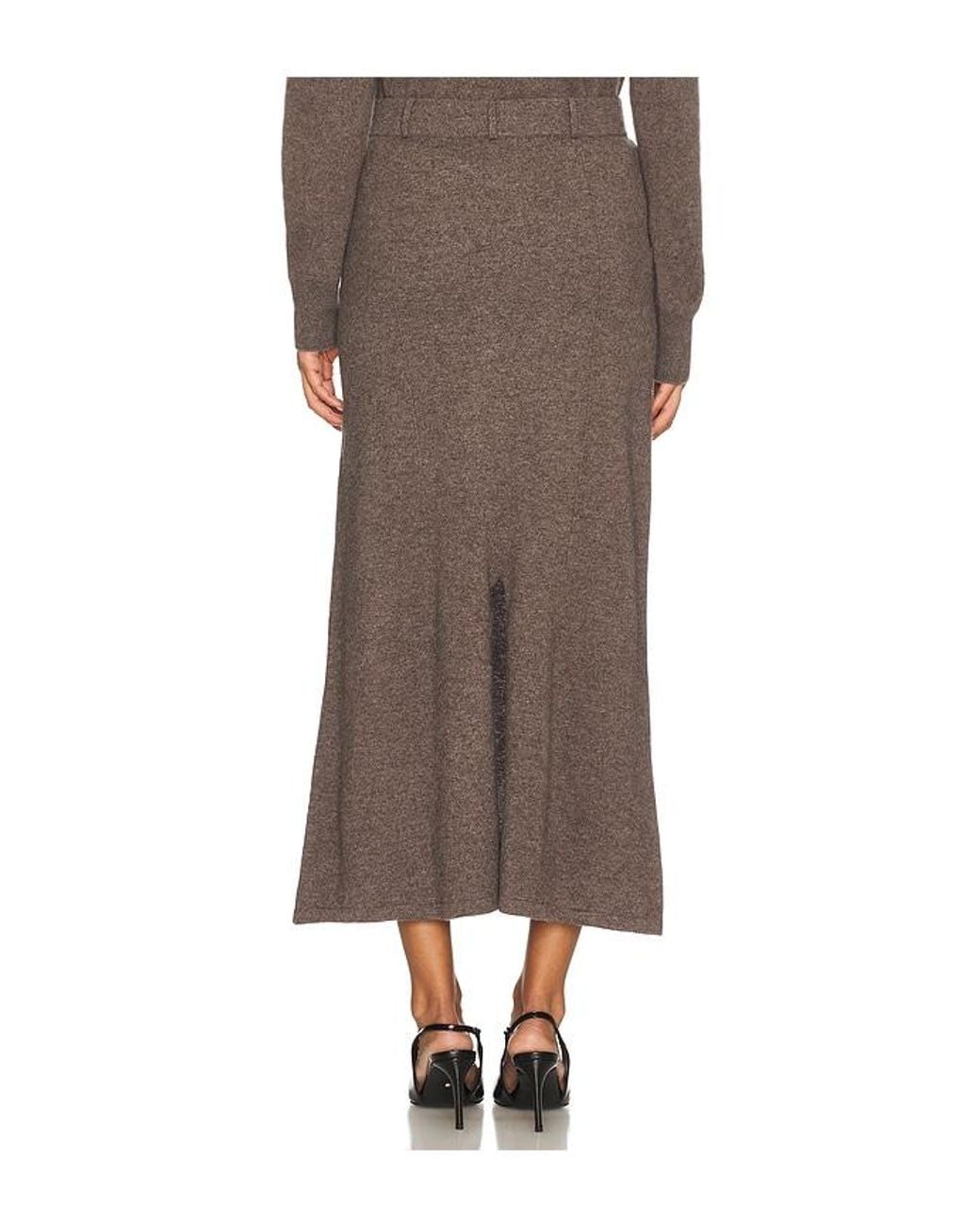 NAADAM Gray Cashmino Tailored Skirt