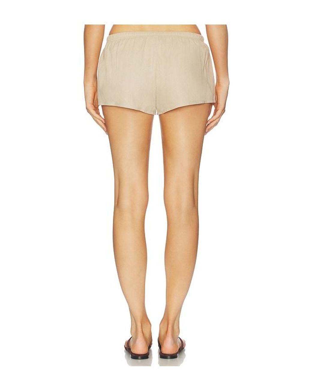 ALL THE WAYS Natural Amalie Drawstring Short