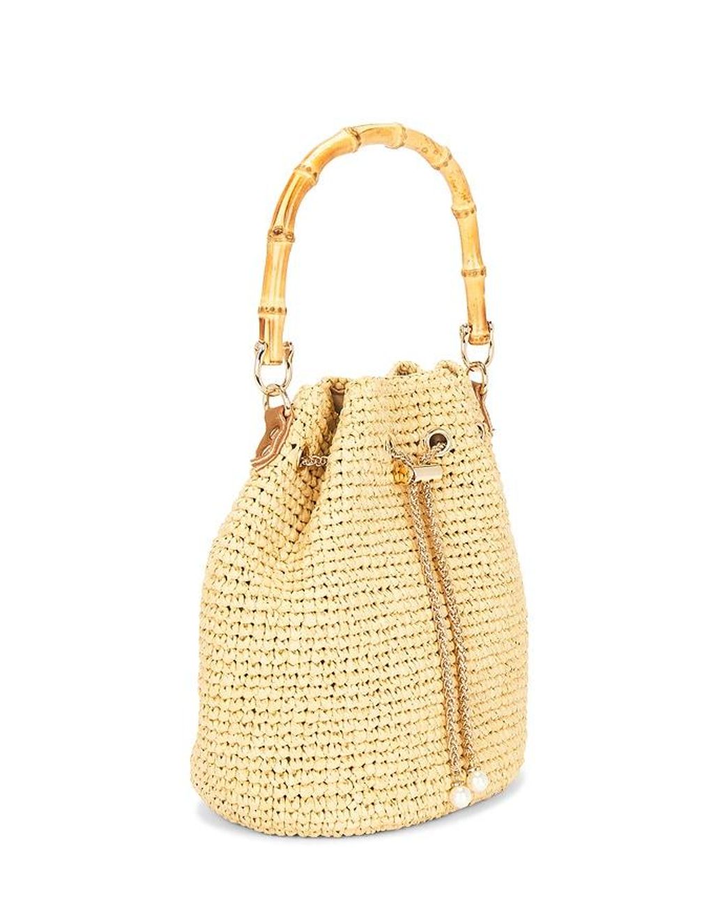 Nikki Beach Metallic Valencia Bucket Bag
