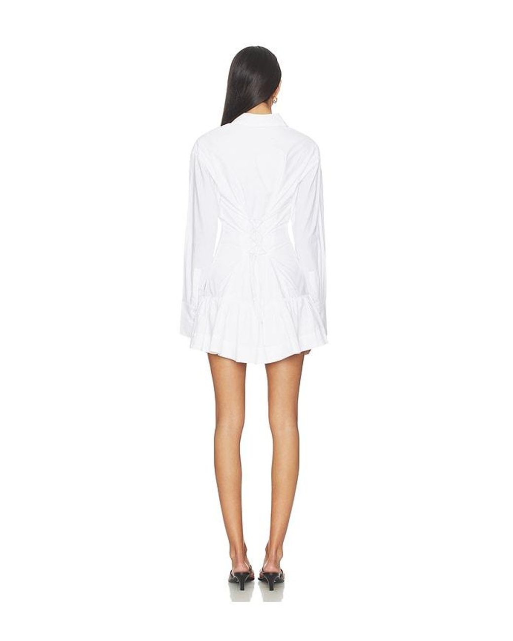 Nia White Rayo Dress