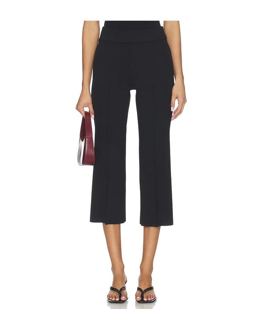 Commando Black Neoprene Ceo Pintuck Pant