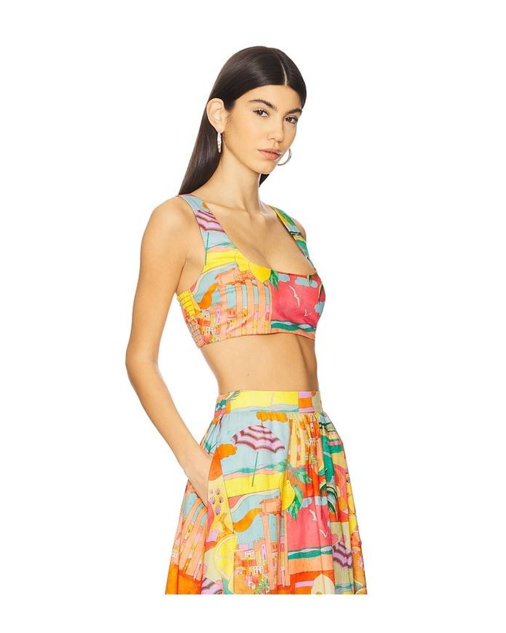 Show Me Your Mumu Orange Pisa Top