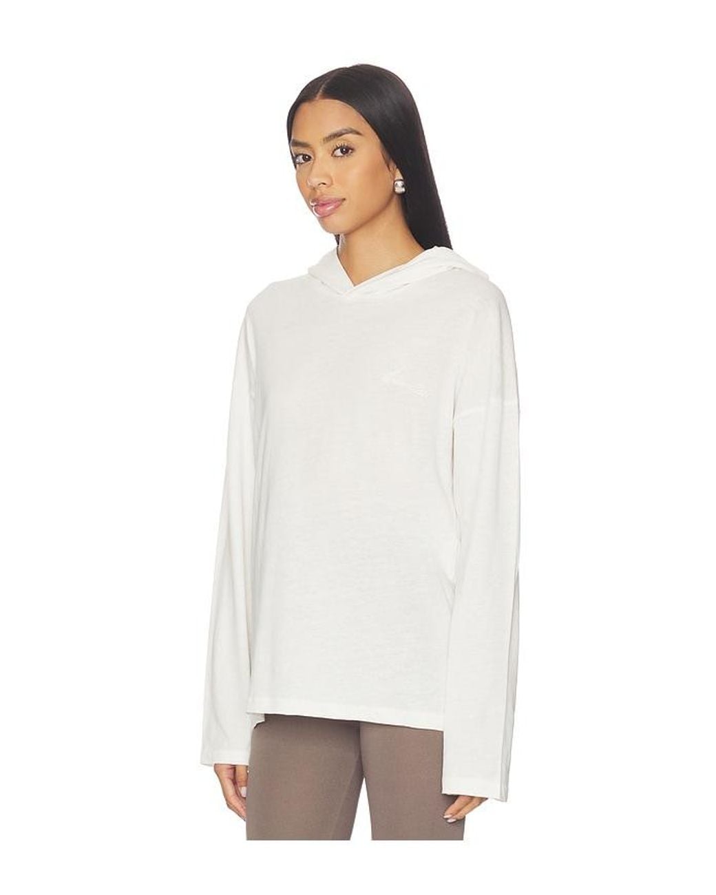 Fear Of God White Classic Fit Hooded Tee