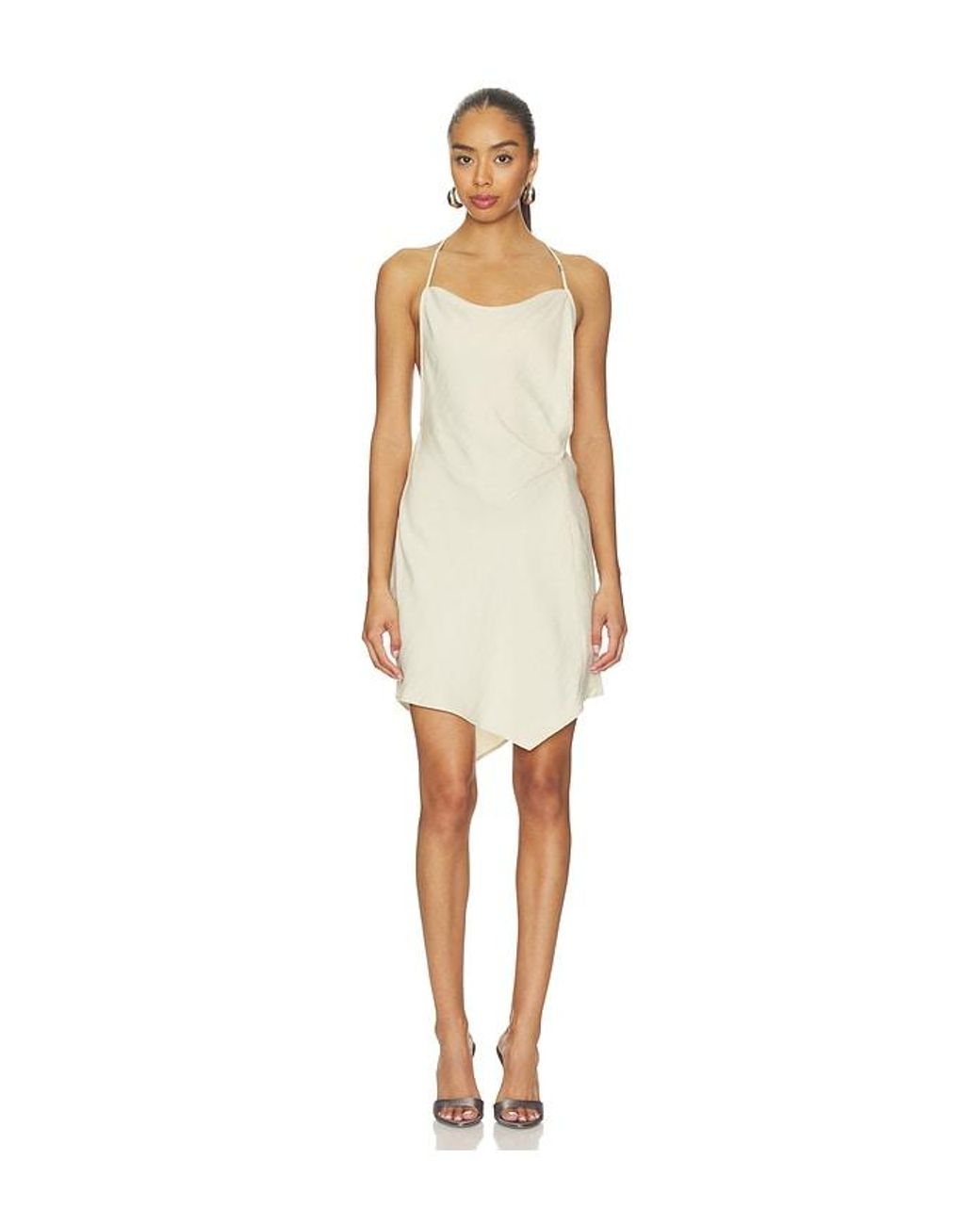 Helmut Lang Natural Knot Slip Dress