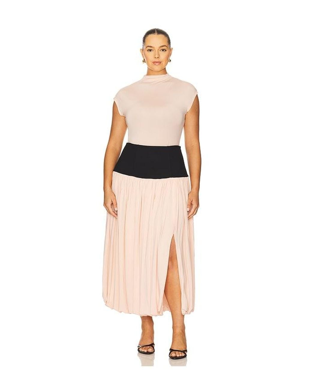 L'academie Black Reba Midi Skirt