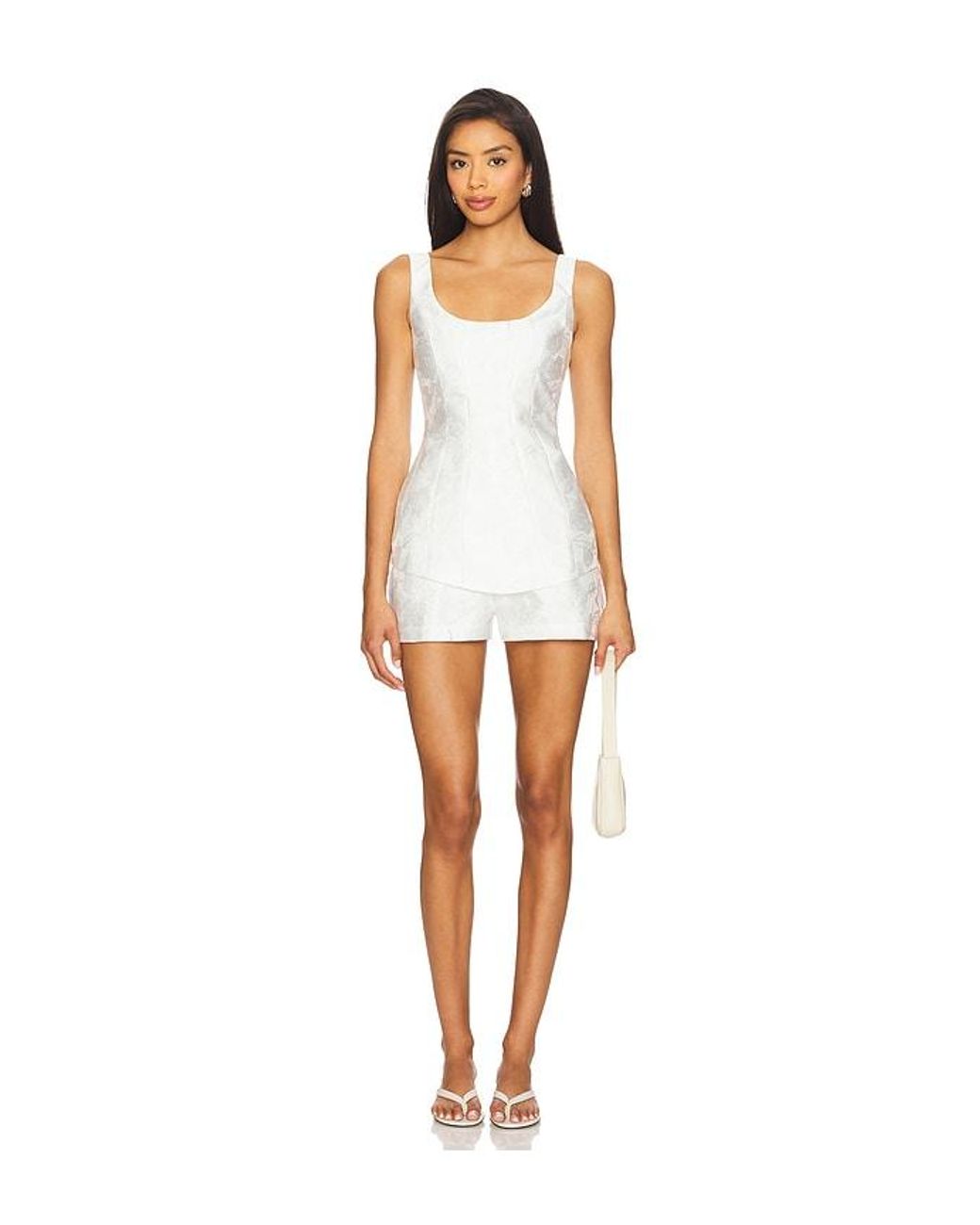 Amanda Uprichard White X Revolve Reeves Short