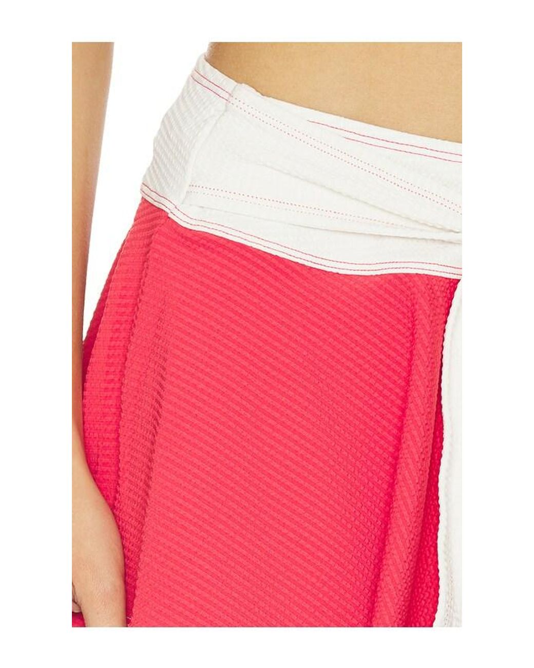 Solid & Striped Red The Malena Skirt