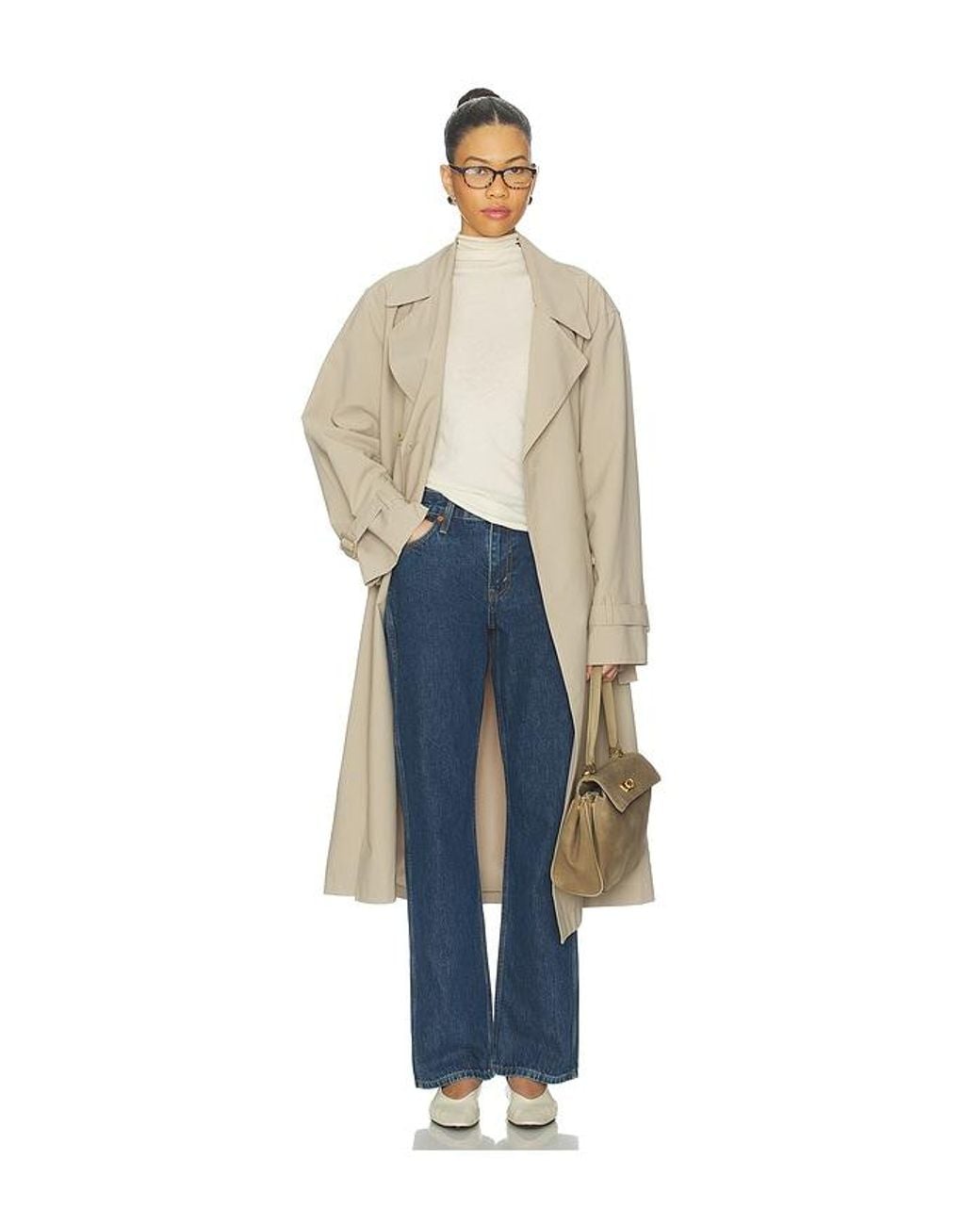 Re/done Blue 90's Mid Rise Loose Jeans